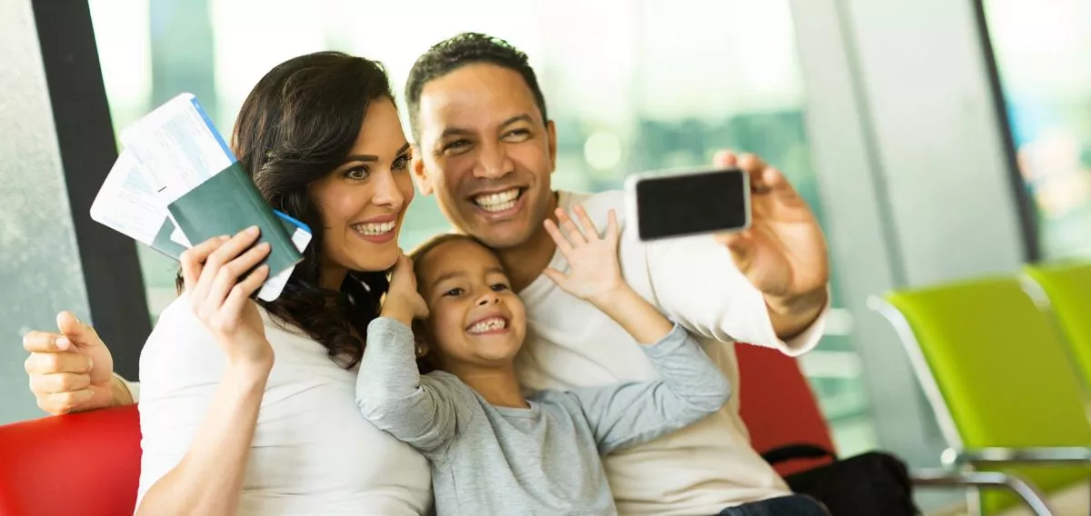 Family preparing for vacation