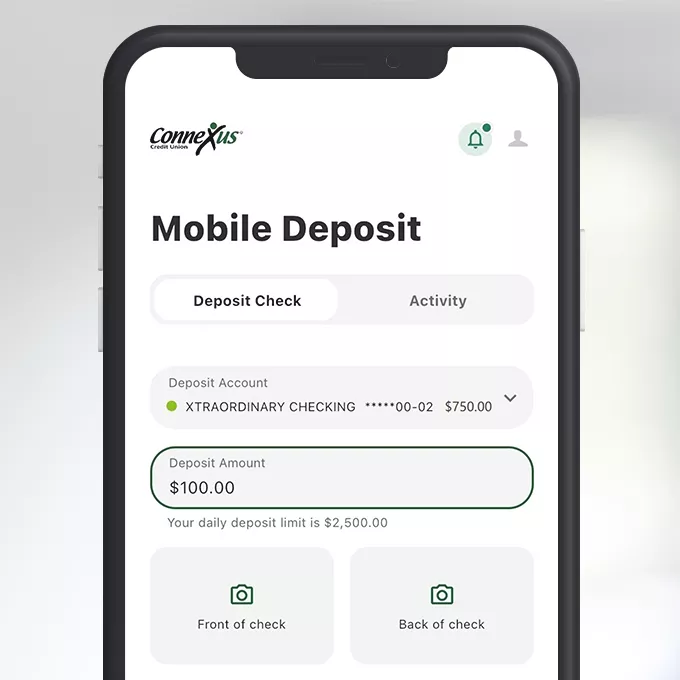 mobile deposit step 2