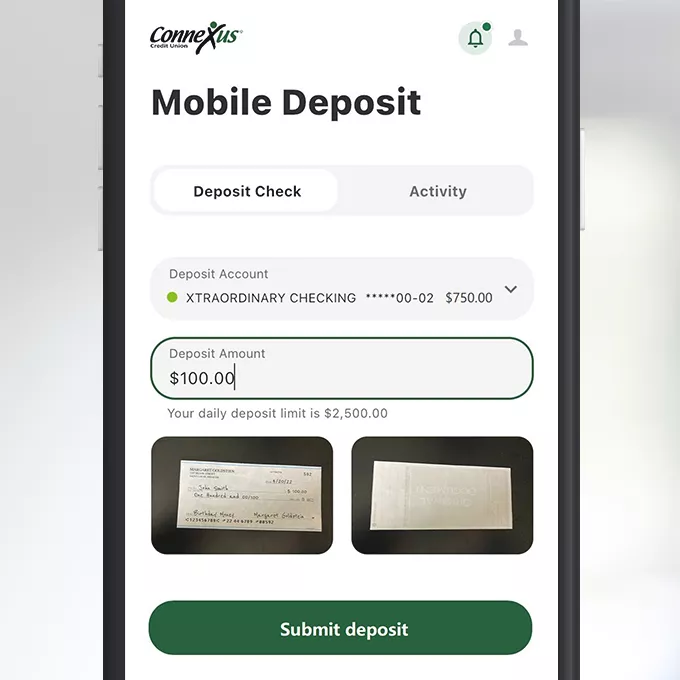 mobile deposit step 3