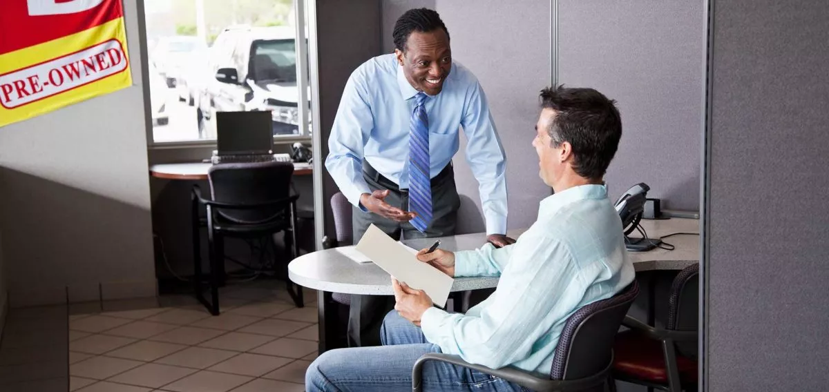 Man buying car