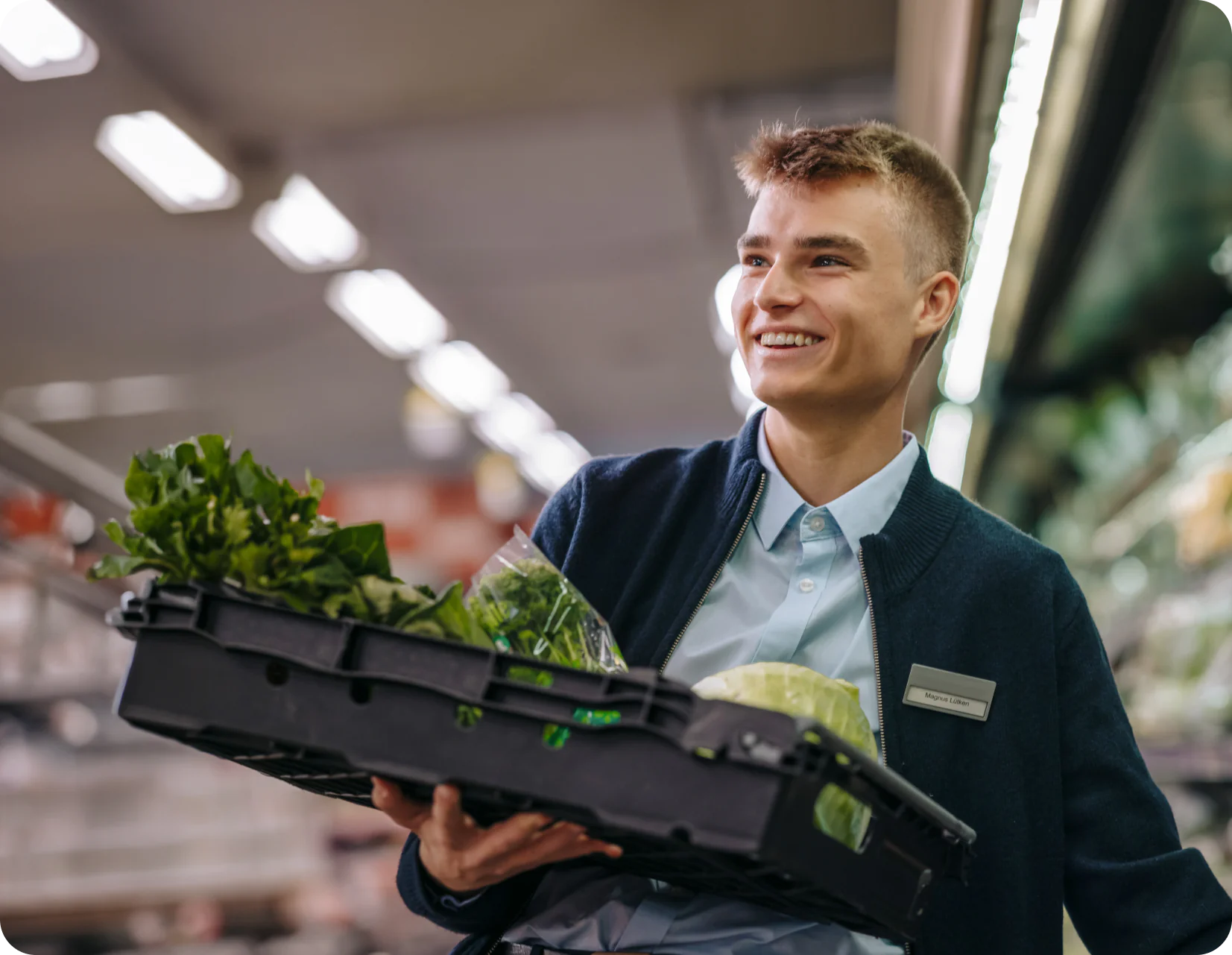 teen carrying plants